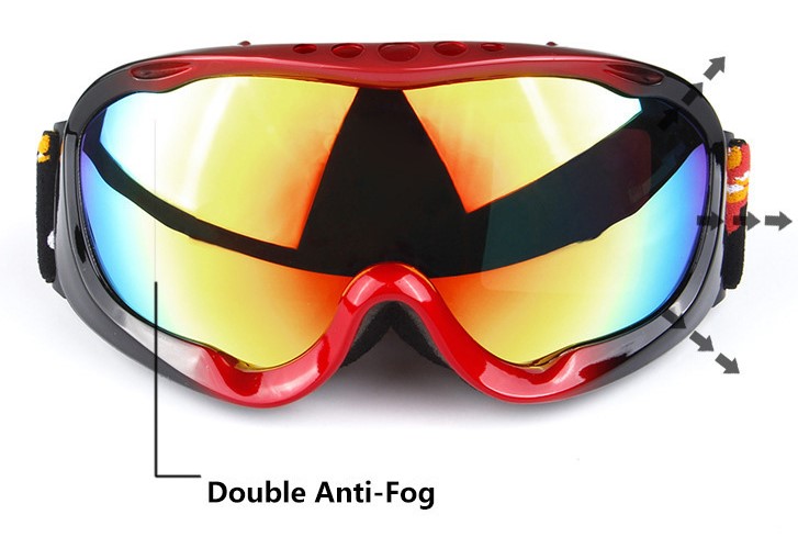 Matrix Durango Prescription Ski and Snowboard Goggles - Revo Red Lenses - Dual Layer Anti Fog Lenses - Impact Resistance and UV Blocking - Image 9