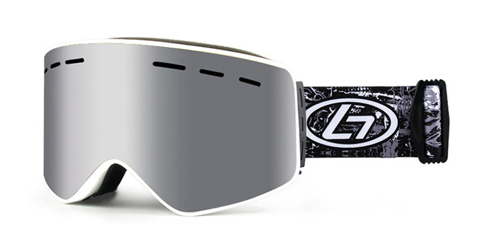 Matrix Blackcomb Prescription Ski and Snowboard Goggles Silver - Dual Anti Fog Lenses - Impact Resistance and Magnetic Interchangeable Lenses - Image 2