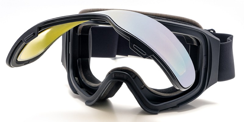 Flip Up Keystone Prescription Ski and Snowboard Goggles Blue - Flip Up Design - Dual Layer Anti Fog Lenses - Impact Resistance and UV Blocking Lenses - Image 3