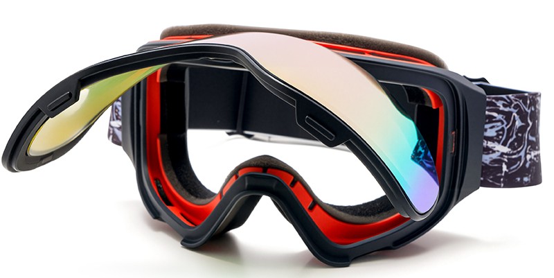 Flip Up Keystone Prescription Ski and Snowboard Goggles Red - Dual Layer Anti Fog Lenses - Impact Resistance and UV Blocking Lenses - Image 3