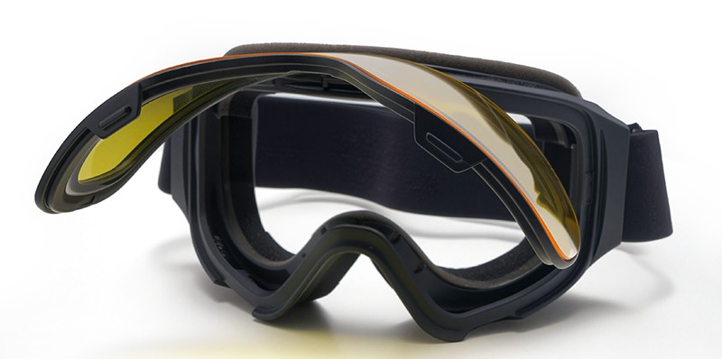 Flip Up Keystone Prescription Ski and Snowboard Goggles Yellow - Dual Layer Anti Fog Lenses - Impact Resistance and UV Blocking Lenses - Image 3