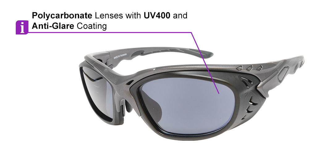 Matrix Laguna Prescription Safety Sports Sunglasses -Unisex Rx Sports, Safety Glasses for, Basketball, Mountain and Road Bike, Motorcycle - Image 4