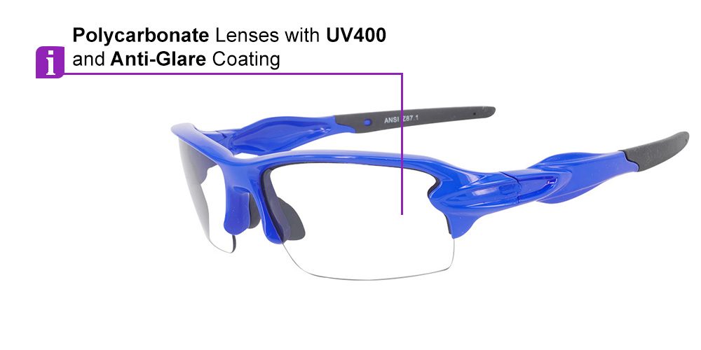 Matrix S713 Blue Prescription Safety Glasses ANSI Z87.1 - Industrial, Construction or Tactical - Image 5