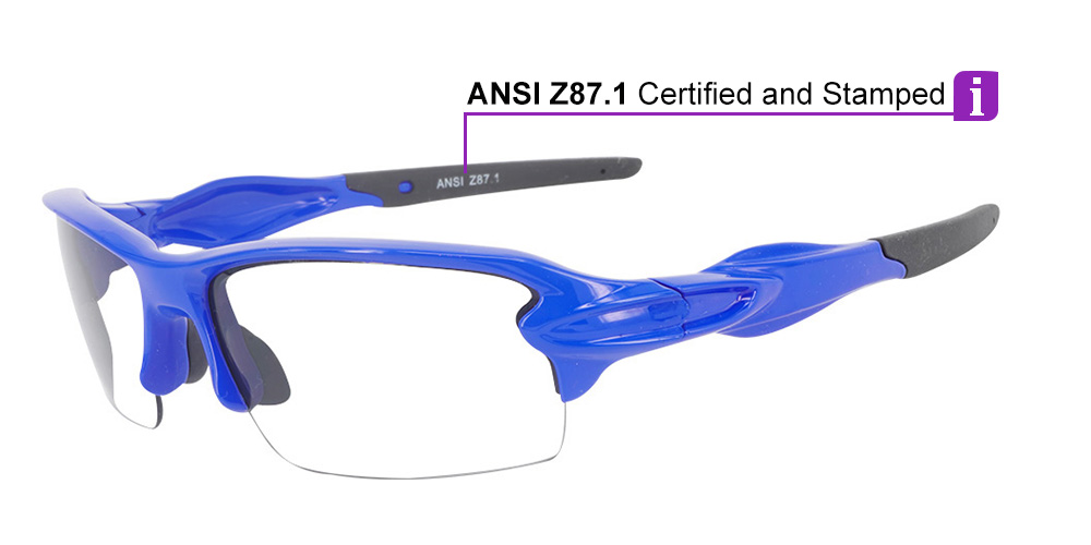 Matrix S713 Blue Prescription Safety Glasses ANSI Z87.1 - Industrial, Construction or Tactical - Image 7