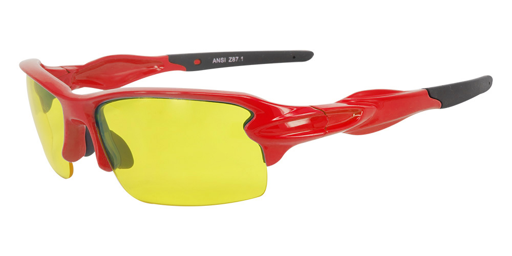 Matrix S713 Prescription Safety Sports Sunglasses Red - Running, Cycling or Baseball Glasses - Image 4