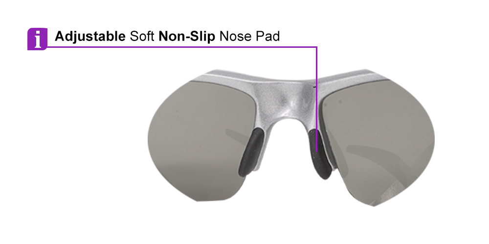 Matrix S713G Prescription Safety Sports Sunglasses - Running, Cycling or Baseball Glasses - Image 6