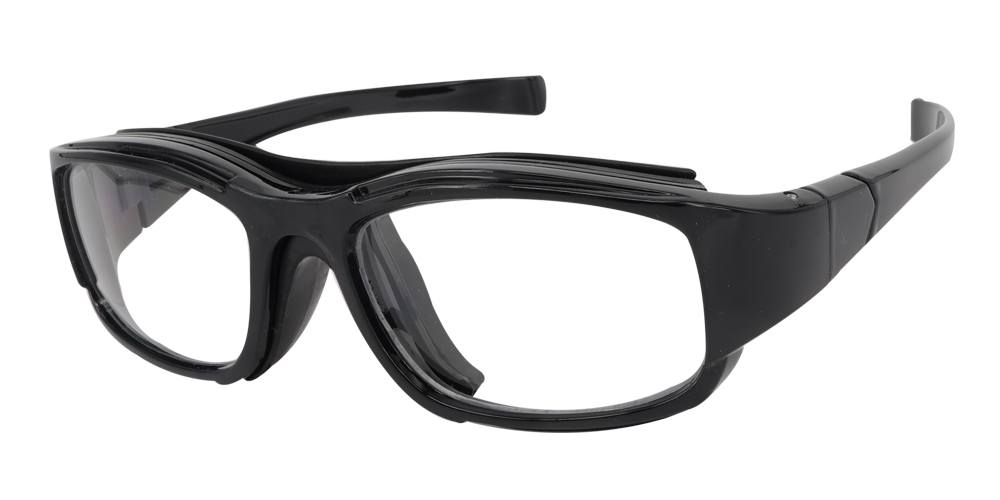 Alberta Black Prescription Sports Goggles - Interchangeable temple arms and headband - Soccer, Basketball, Baseball - Image 10