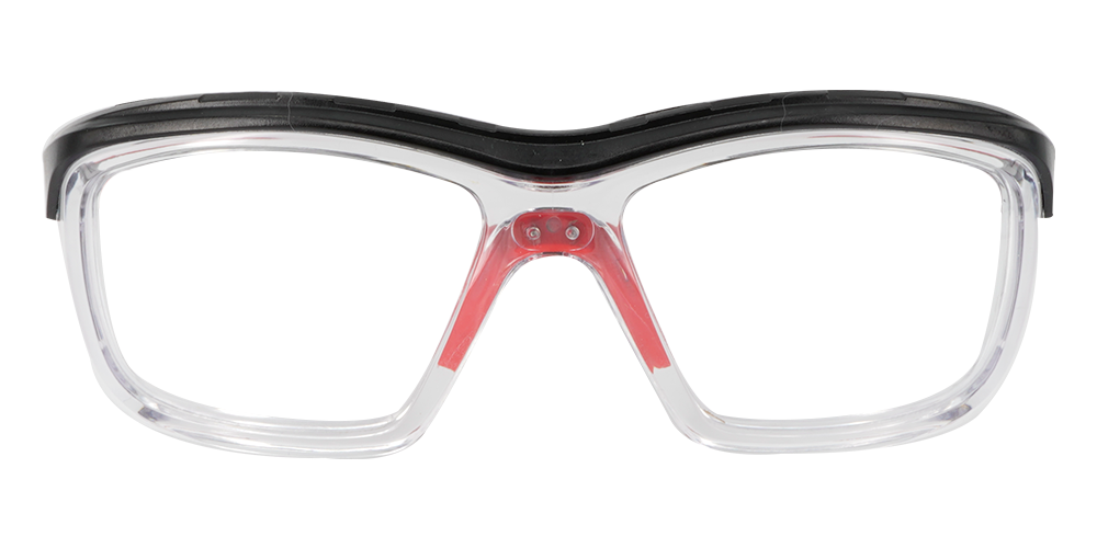 Fusion Omaha Prescription Safety Glasses Red Clear - - ANSI Z87.1 Certified Stamped - Image 4