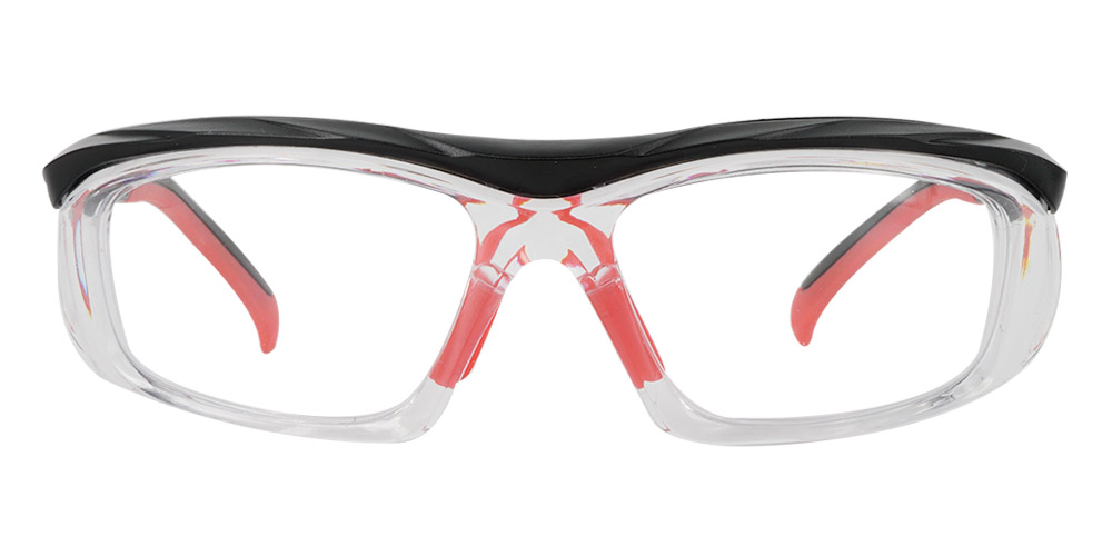Fusion Plano Prescription Safety Glasses Red - ANSI Z87.1 Certified Stamped - Image 9