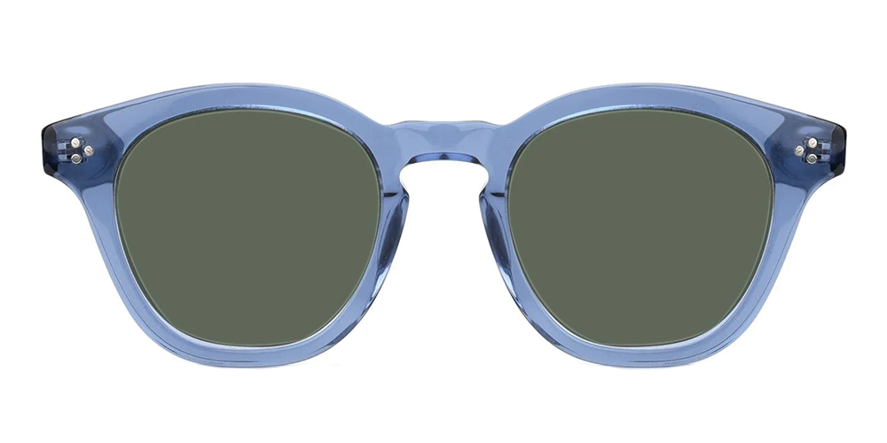 Exeter Prescription Sunglasses Blue Acetate - Image 4