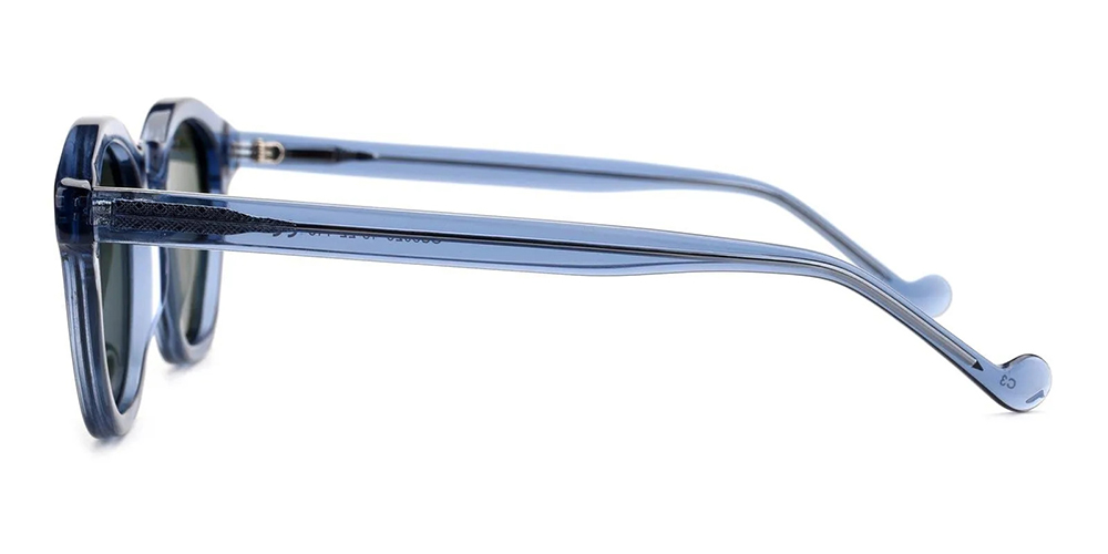 Exeter Prescription Sunglasses Blue Acetate - Image 5