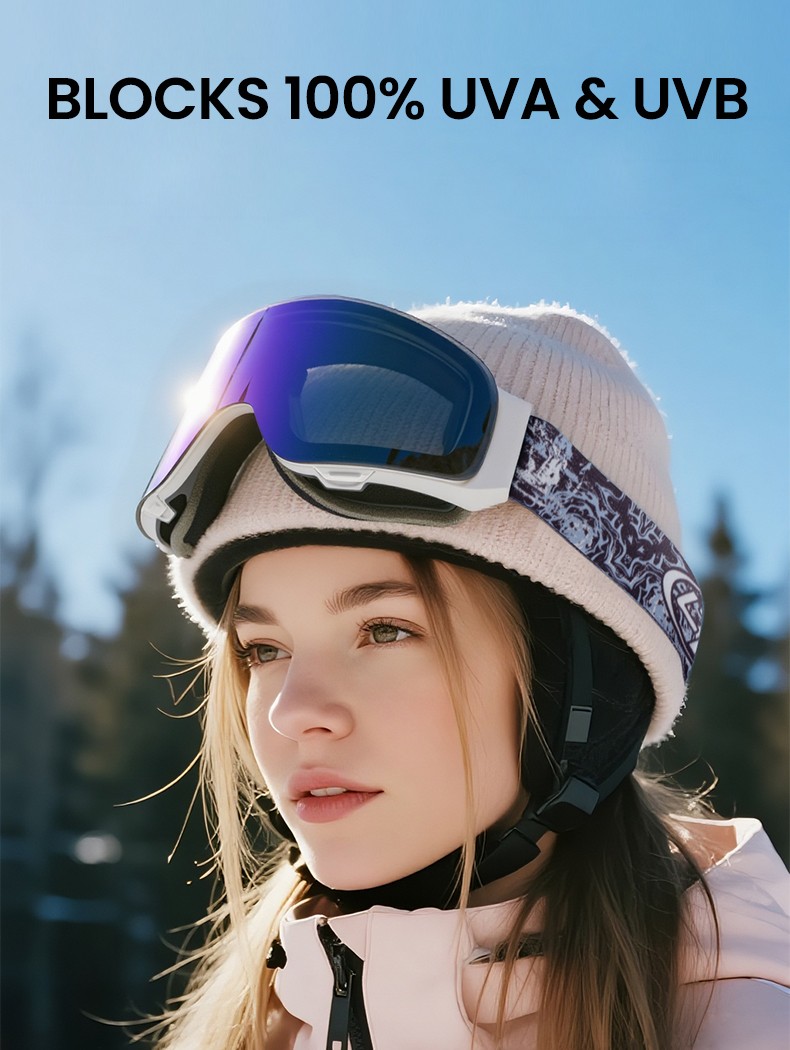 Flip Up Keystone Prescription Ski and Snowboard Goggles Red - Dual Layer Anti Fog Lenses - Impact Resistance and UV Blocking Lenses - Image 7