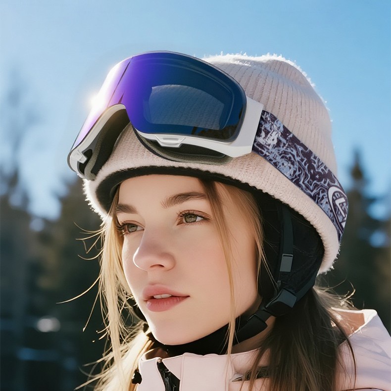 Flip Up Keystone Prescription Ski and Snowboard Goggles Silver - Flip Up Design - Dual Layer Anti Fog Lenses - Impact Resistance and UV Blocking Lenses - Image 13
