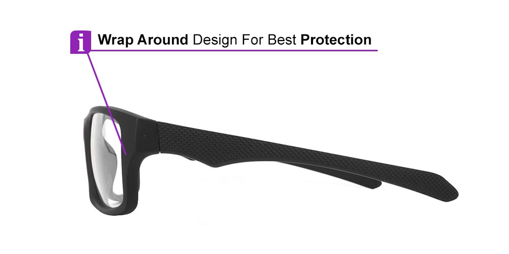 Spokane Rx Safety Glasses - Unisex Precription Sports & Safety Glasses for Basketball - Image 4