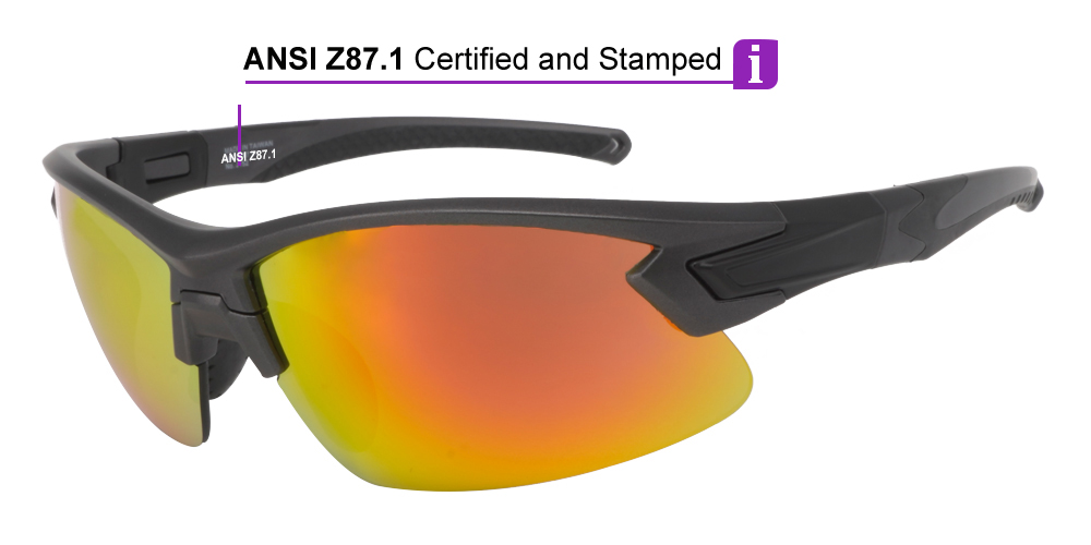 Matrix Marina Prescription Safety Sports Sunglasses - Unisex Rx Sports Discount Sunglasses, Running, Ski and Snowboard, Motorcycle - Image 4