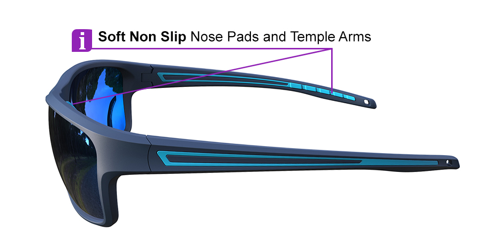 Matrix Chinook Prescription Safety Glasses Blue - ANSI Z87.1 Certified - Industrial, Construction and Tactical Glasses - Image 7