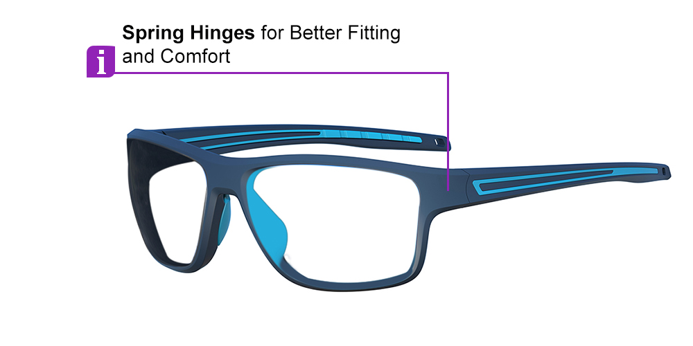 Matrix Chinook Prescription Safety Glasses Blue - ANSI Z87.1 Certified - Industrial, Construction and Tactical Glasses - Image 4