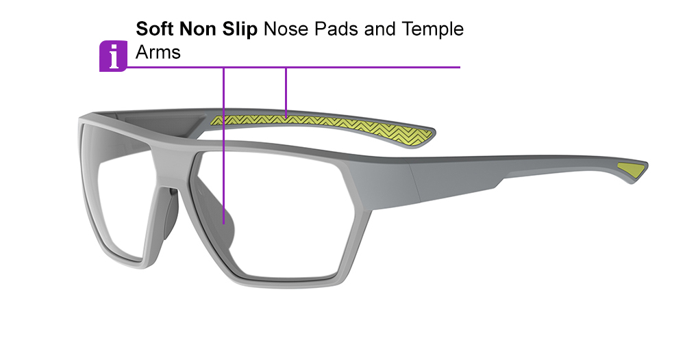 Matrix Belgrade Prescription Safety Glasses Silver - ANSI Z87.1 Certified - Industrial Construction or Tactical Glasses - Image 4