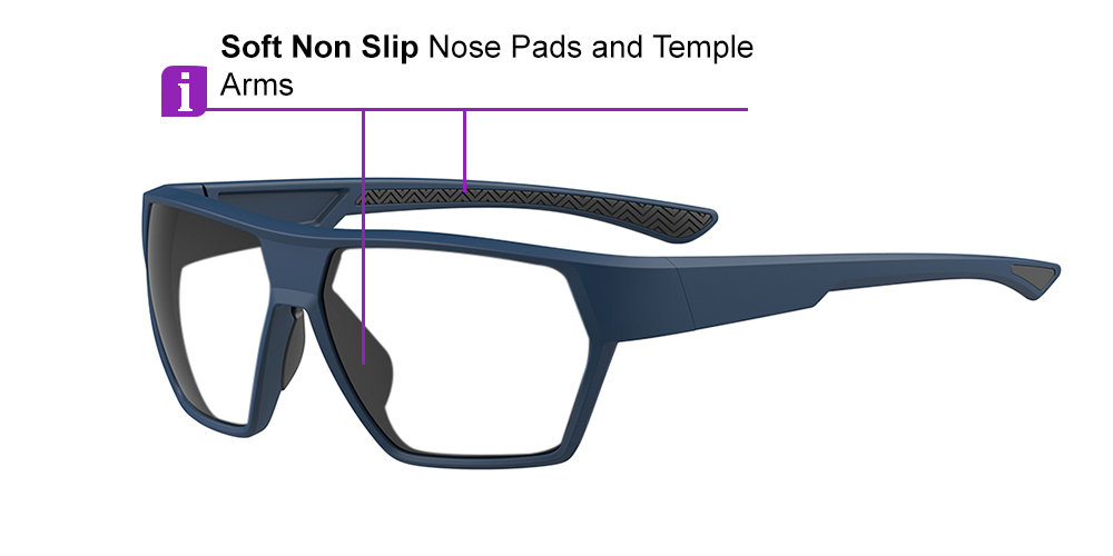 Matrix Belgrade Prescription Safety Glasses Blue - ANSI Z87.1 Certified - Construction, Industrial and Tactical Glasses - Image 8