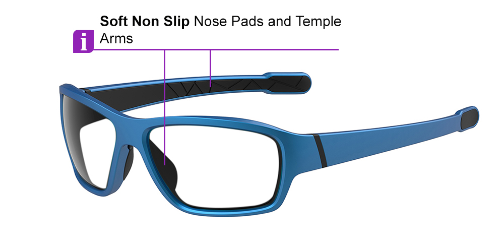 Matrix Sidney Prescription Sports Sunglasses Blue For Men and Women - Baseball, Cycling and Running Glasses - Image 7