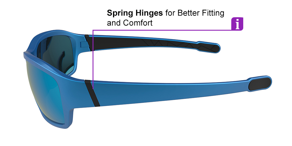 Matrix Sidney Prescription Sports Sunglasses Blue For Men and Women - Baseball, Cycling and Running Glasses - Image 3
