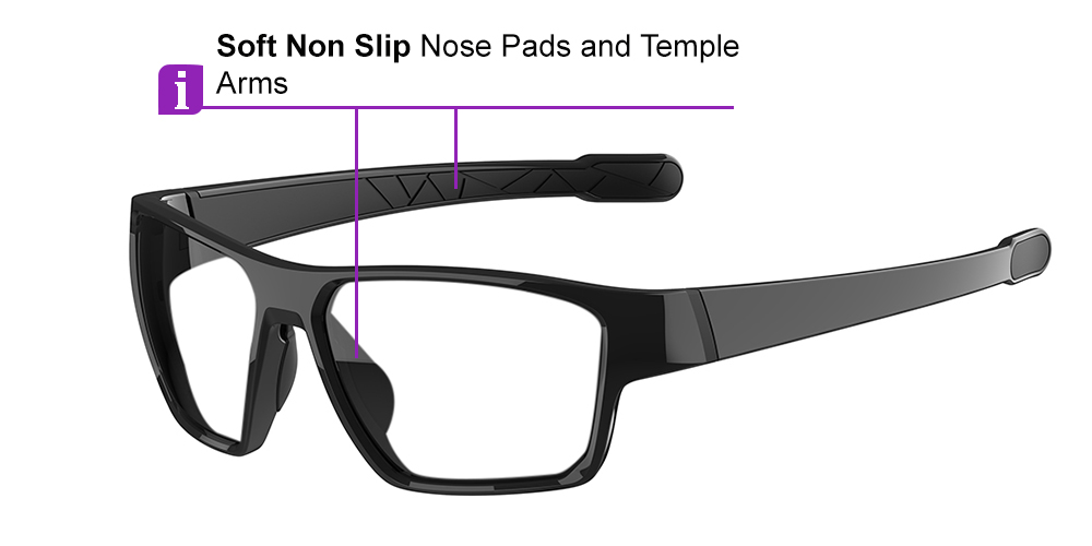 Matrix Shelby Prescription Safety Glasses Black - ANSI Z87.1 Certified - Industrial, Construction and Tactical Glasses - Image 7