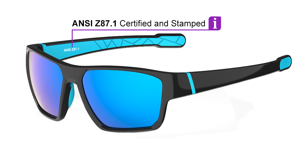 Matrix Shelby Prescription Safety Glasses Black Blue - ANSI Z87.1 Certified - Industrial, Construction and Tactical Glasses - Image 7