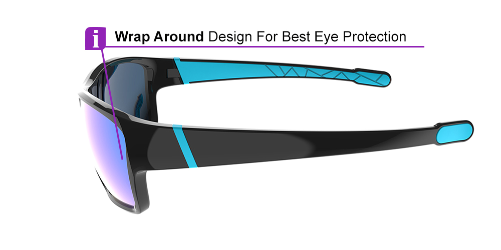 Matrix Shelby Prescription Safety Glasses Black Blue - ANSI Z87.1 Certified - Industrial, Construction and Tactical Glasses - Image 3