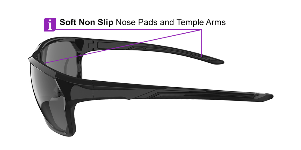 Matrix Upton Prescription Safety Glasses Black - ANSI Z87.1 Certified - Construction, Industrial or Tactical Glasses - Image 7