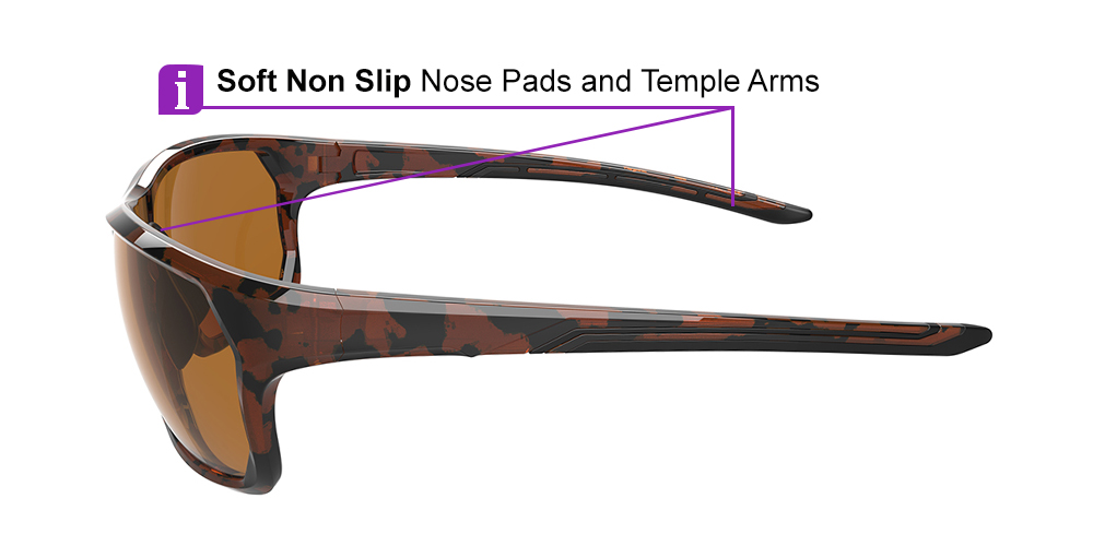 Matrix Upton Prescription Sports Safety Sunglasses Demi Amber - Cycling, Tennis and Baseball Glasses - Image 8