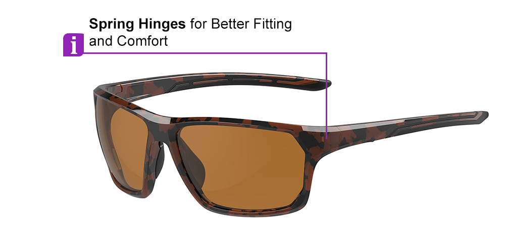 Matrix Upton Prescription Sports Safety Sunglasses Demi Amber - Cycling, Tennis and Baseball Glasses - Image 9