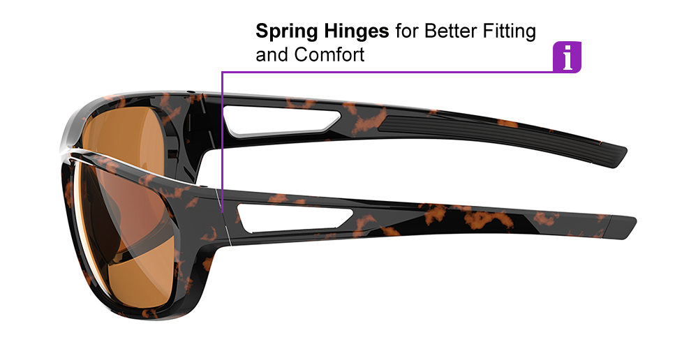 Matrix Denton Prescription Sports Sunglasses For Men and Women Tortoise - Cycling, Running and Baseball Glasses - Image 6