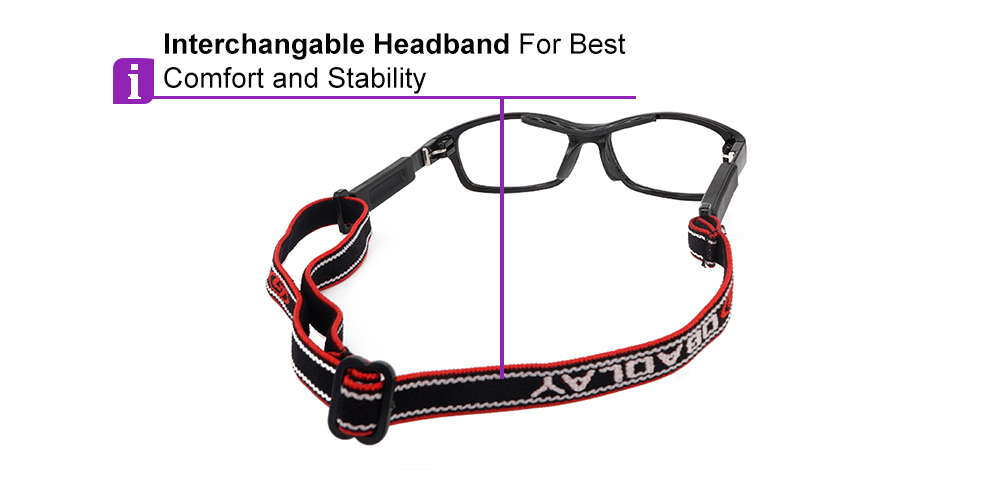 Irwindale Prescription Sports Glasses - Non Slip Temples - Interchangeable Head Strap - Image 3