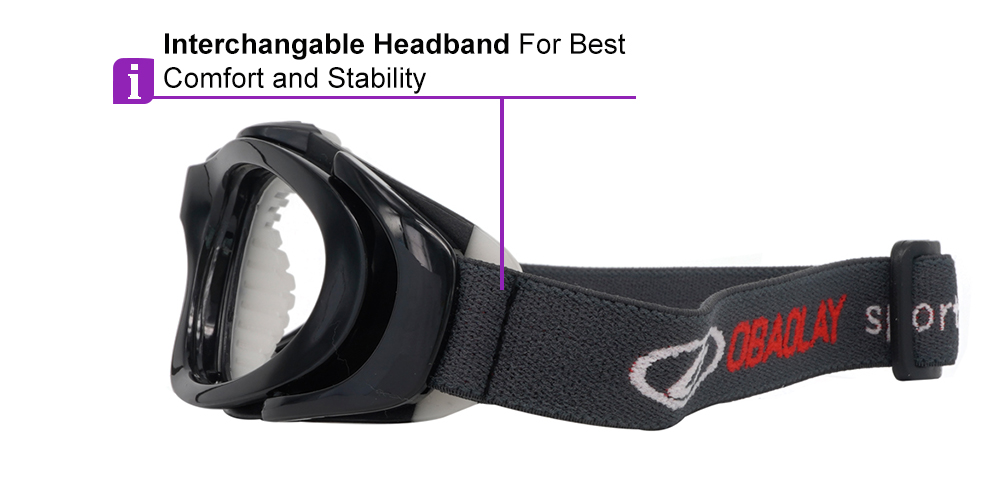 Robson Black Prescription Sports Goggles - Soft Gel Padding - Soccer, Football, Basketball, Baseball - Image 7