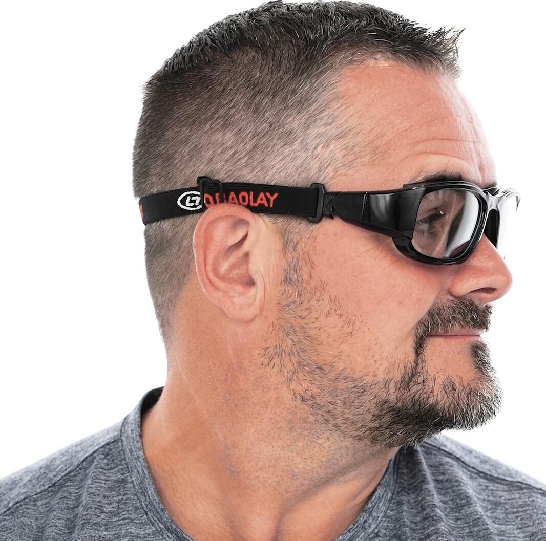 Alberta Black Prescription Sports Goggles - Interchangeable temple arms and headband - Soccer, Basketball, Baseball - Image 13
