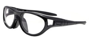 Atlas Prescription Sports Goggles Black - Interchangeable temple arms and headband - Soccer, Basketball, Baseball Glasses