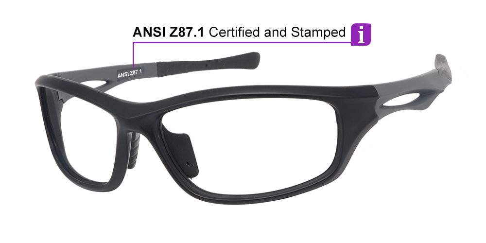Matrix Glenwood Prescription Safety Glasses -- ANSI Z87.1 Certified -- Spring Hinge - Image 11