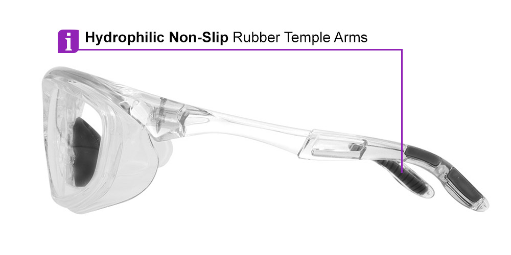 Fusion Toledo Prescription Safety Glasses Clear - ANSI Z87.1 Certified Stamped - Image 8