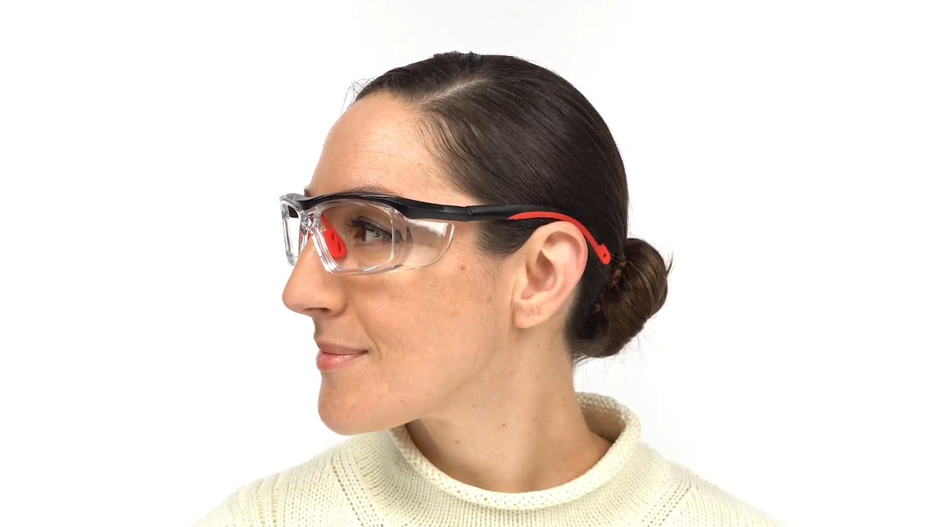 Fusion Plano Prescription Safety Glasses Red - ANSI Z87.1 Certified Stamped - Image 10