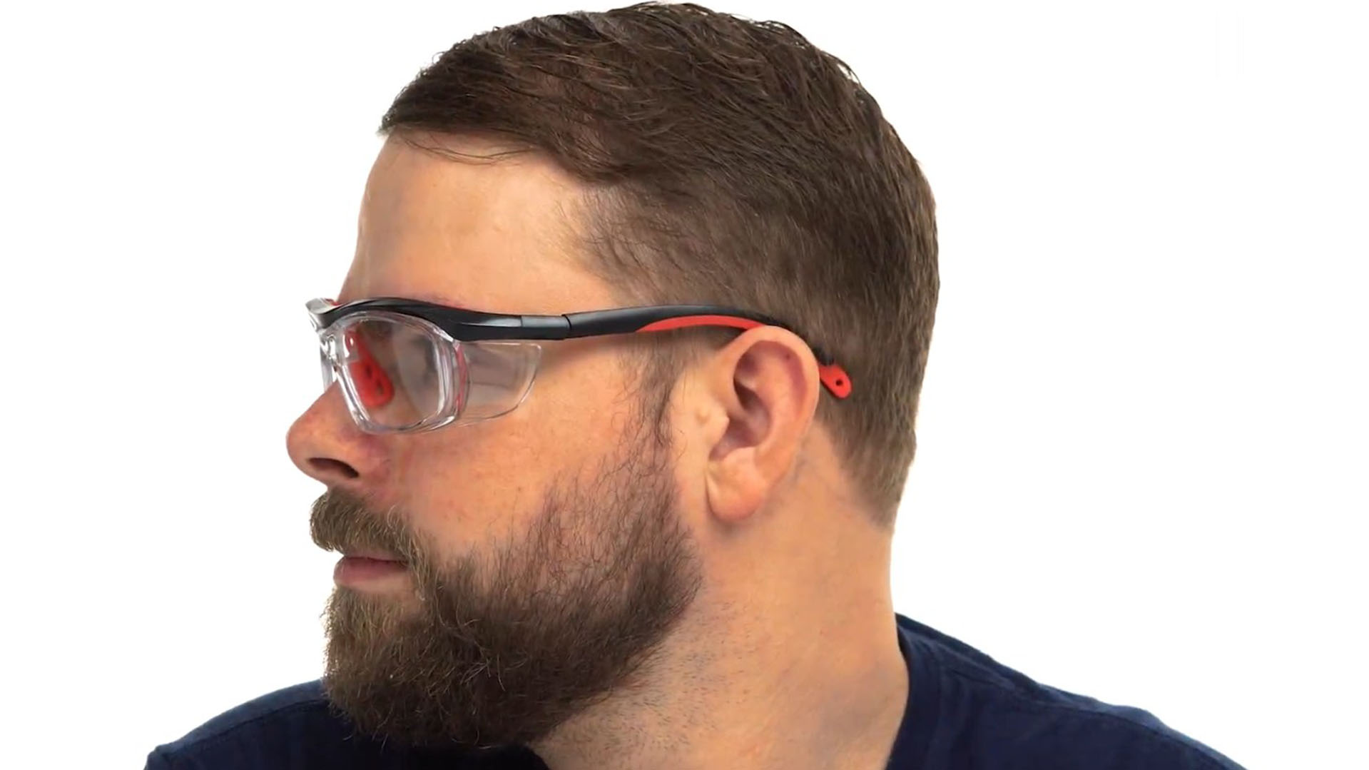 Fusion Plano Prescription Safety Glasses Red - ANSI Z87.1 Certified Stamped - Image 11