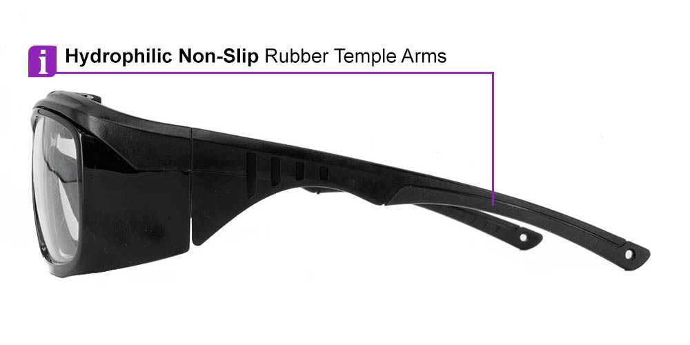 Fusion Omaha Prescription Safety Glasses Black - - ANSI Z87.1 Certified Stamped - Image 9
