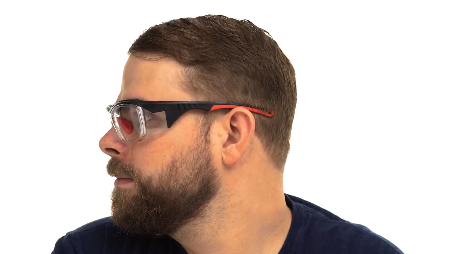 Fusion Omaha Prescription Safety Glasses Red Clear - - ANSI Z87.1 Certified Stamped - Image 10
