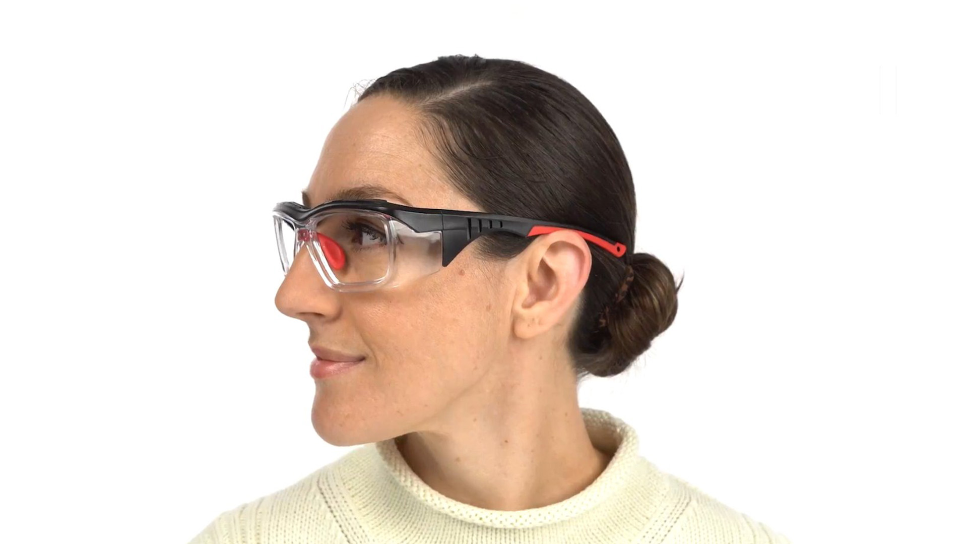 Fusion Omaha Prescription Safety Glasses Red Clear - - ANSI Z87.1 Certified Stamped - Image 12