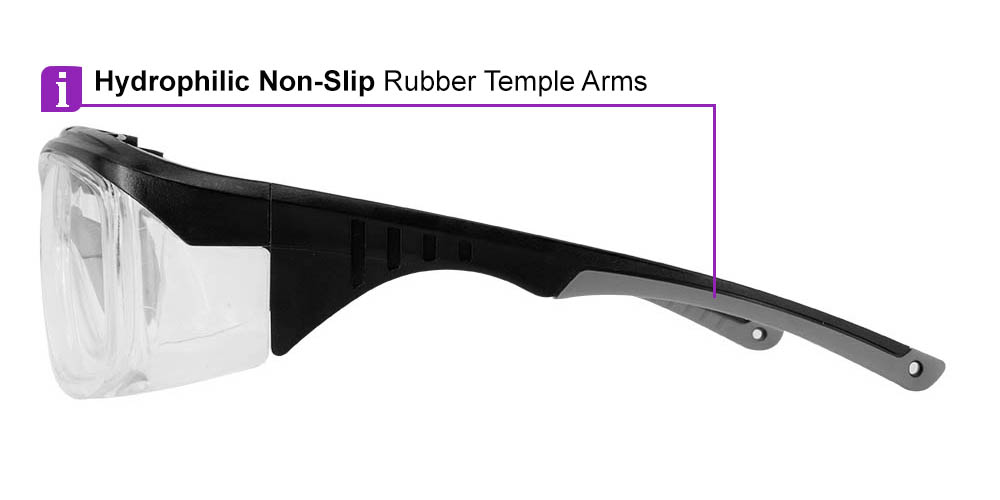 Fusion Omaha Prescription Safety Glasses Grey - - ANSI Z87.1 Certified Stamped - Image 7