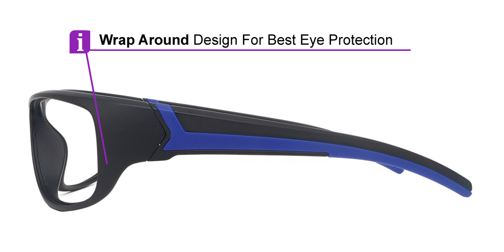 Matrix Eagle Prescription Safety Glasses -- ANSI Z87.1 Certified -- Spring Hinge - Image 2