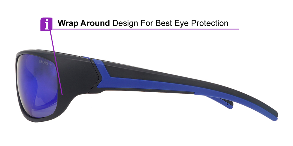 Matrix Eagle Prescription Sports Sunglasses -- ANSI Z87.1 Certified -- Cycling, Tennis and Baseball - Image 6