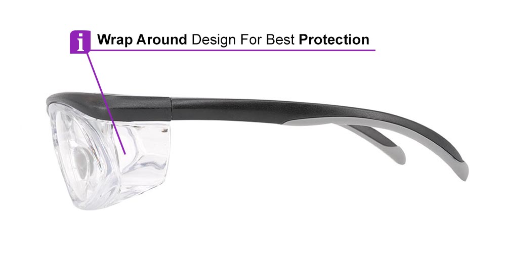 Fusion Prescription Safety Goggles W3 -- ANSI Z87.1 Rated - Image 3