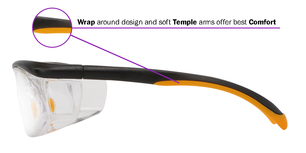 Fusion Rx Safety Goggles W1 -Unisex, Bifocal Safety Glasses 39 Dollar, Semi Rimless, Plastic - Image 6