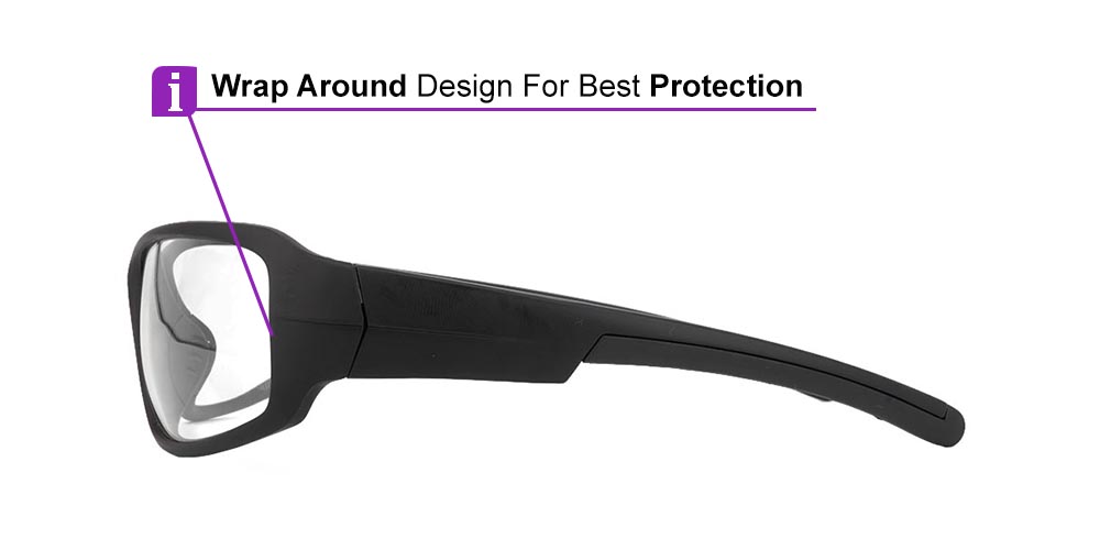 Tacoma Rx Safety Glasses - Progressive, Full Rim for Basketball Glasses, Unisex Glasses - Image 8