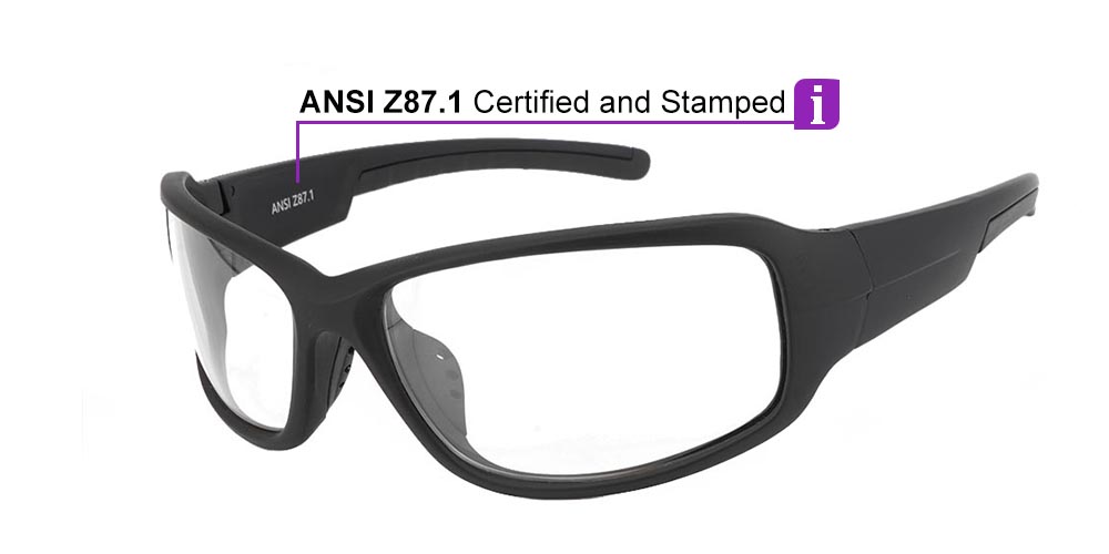 Tacoma Rx Safety Glasses - Progressive, Full Rim for Basketball Glasses, Unisex Glasses - Image 7